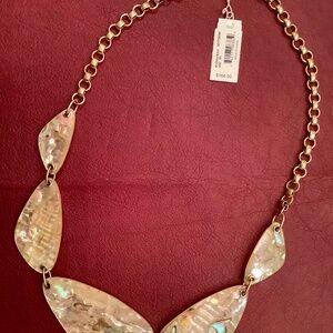 Kendra Scott White Abalone McKenna necklace